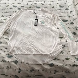 SoulCycle white long sleeve shirt size L
